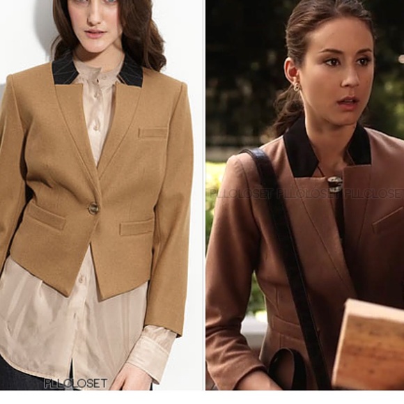 Trouve Camel Brown Shrunken Blazer - Picture 3 of 6